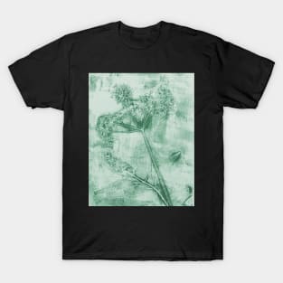 Inner Peace Cow Parsley North Sea Green T-Shirt